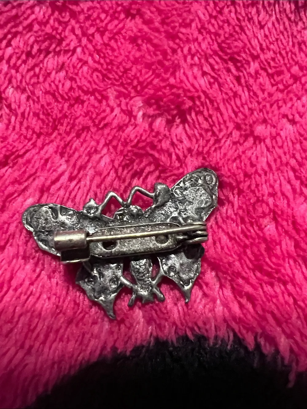 Crystal Butterfly Brooch - Iridescent Stones vintage